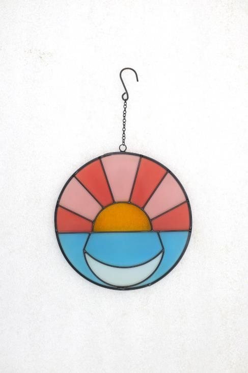 Stained-glass style sun catchers