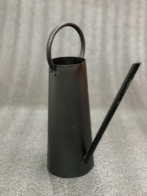 Slim-spout metal watering cans
